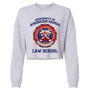 University of Samoa Law School Logo Emblem Cropped Pullover Crew