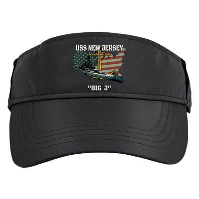 Uss New Jersey Bb62 Battleship Veterans Day Warship Father Adult Drive Performance Visor