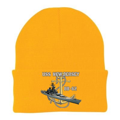 Uss New Jersey Bb62 Battleship Ww2 American Warship Veteran Knit Cap Winter Beanie