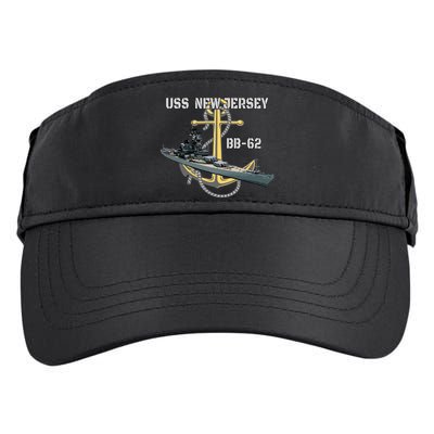 Uss New Jersey Bb62 Battleship Ww2 American Warship Veteran Adult Drive Performance Visor