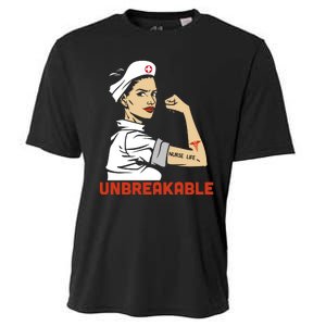 Unbreakable Nurse Life LPN RN Funny Nursing Gift Mothers Day Cooling Performance Crew T-Shirt