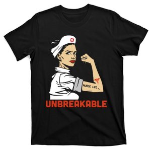 Unbreakable Nurse Life LPN RN Funny Nursing Gift Mothers Day T-Shirt