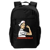 Unbreakable Nurse Life LPN RN Funny Nursing Gift Mothers Day Daily Commute Backpack