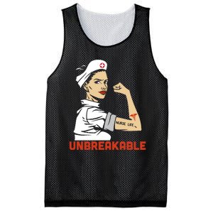 Unbreakable Nurse Life LPN RN Funny Nursing Gift Mothers Day Mesh Reversible Basketball Jersey Tank