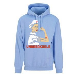 Unbreakable Nurse Life LPN RN Funny Nursing Gift Mothers Day Unisex Surf Hoodie