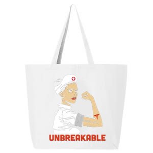 Unbreakable Nurse Life LPN RN Funny Nursing Gift Mothers Day 25L Jumbo Tote