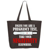 Unless You Are a Pregnancy Test Take Your Negativity Elsewhere 25L Jumbo Tote