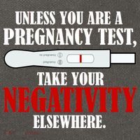Unless You Are a Pregnancy Test Take Your Negativity Elsewhere Cotton Canvas Backpack
