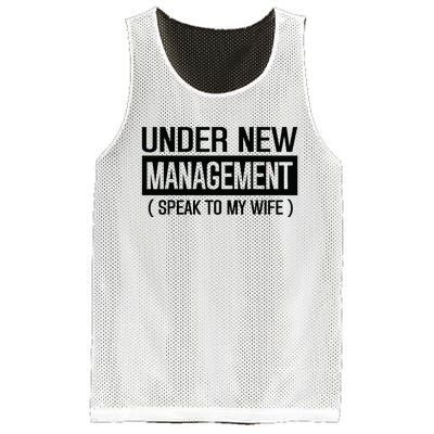 Under New Management Speak To My Wife Mesh Reversible Basketball Jersey Tank