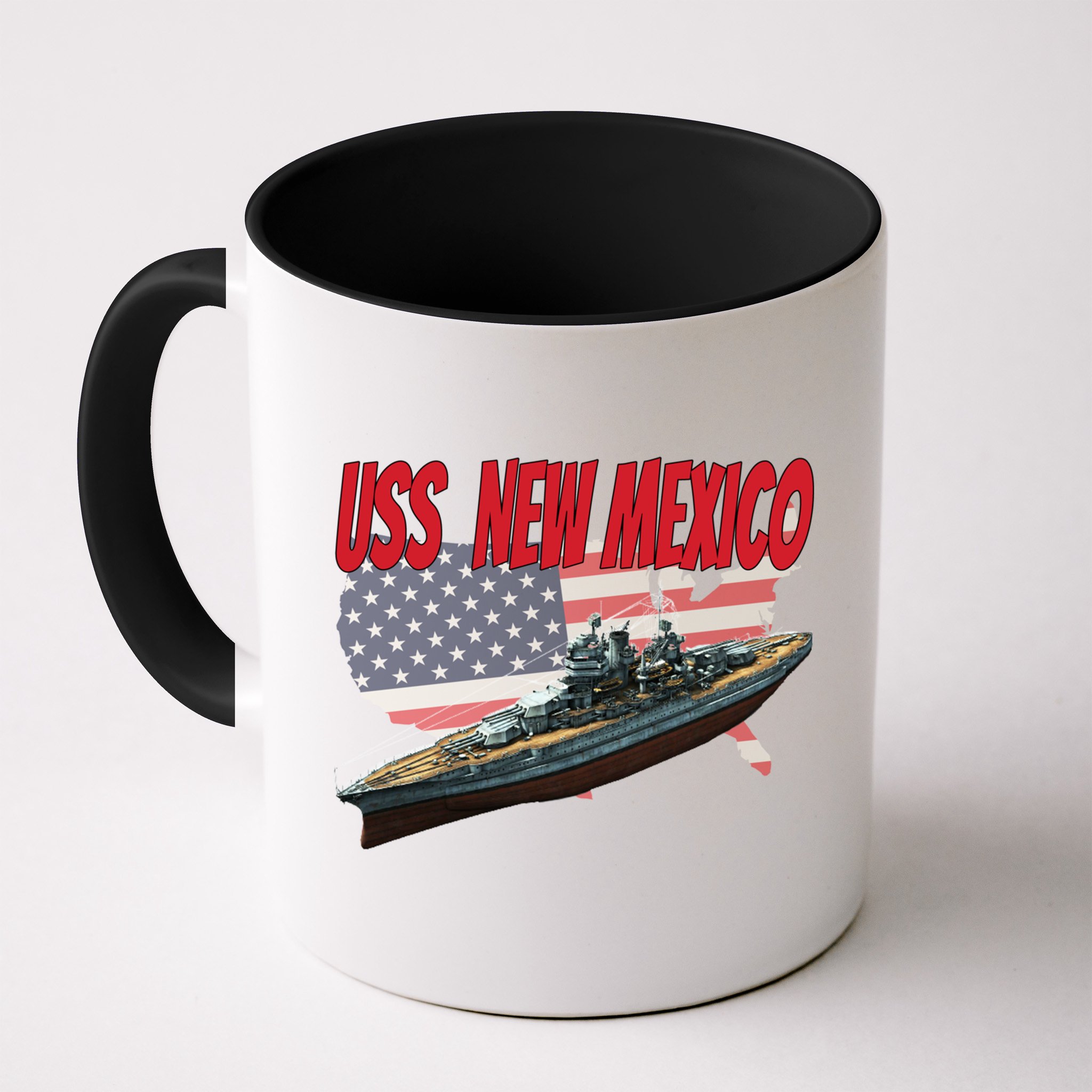 Uss New Mexico Bbgift40 Ww2 War Veteran Battleship Dad Son Boy Gift Mug