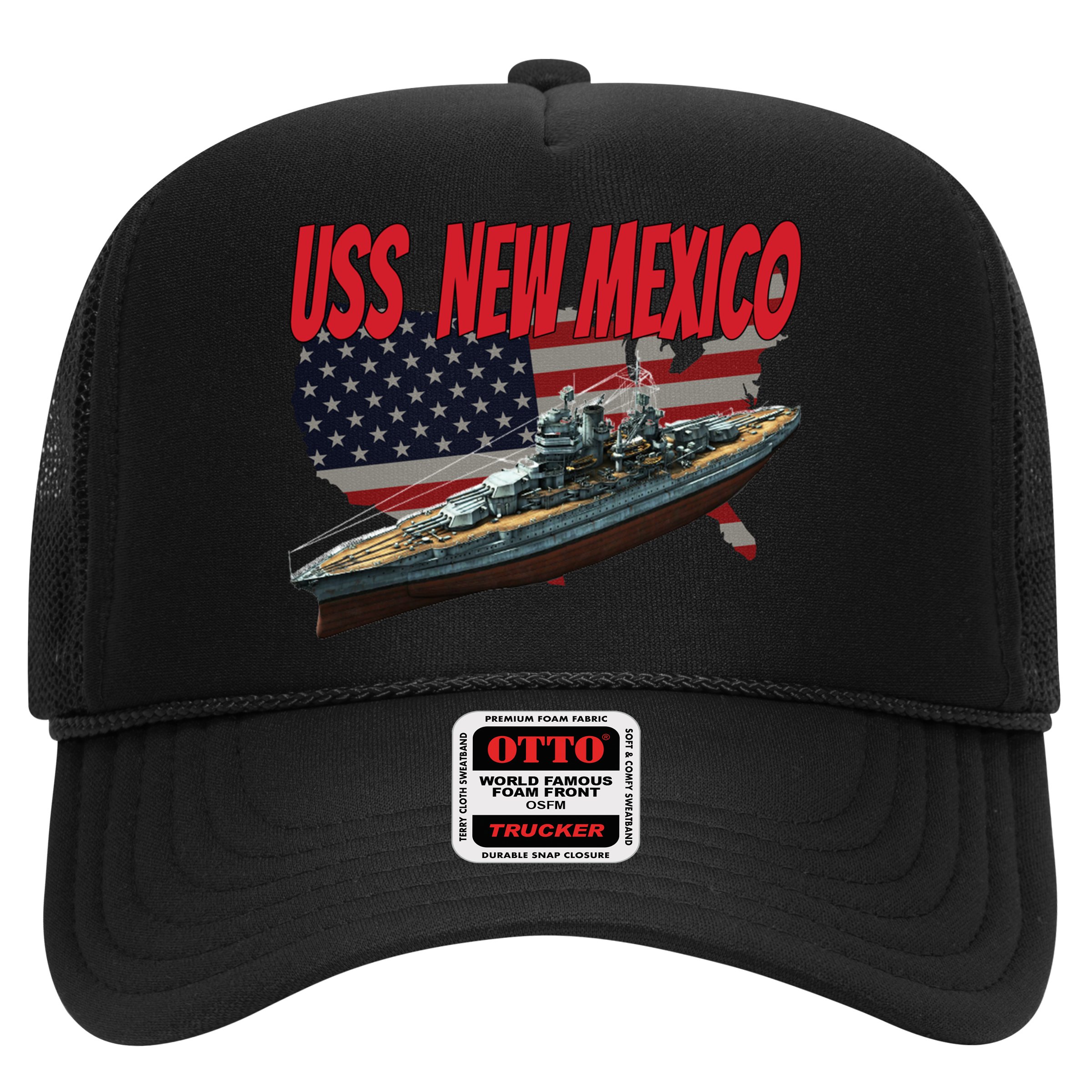 Uss New Mexico Bbgift40 Ww2 War Veteran Battleship Dad Son Boy Gift Hat