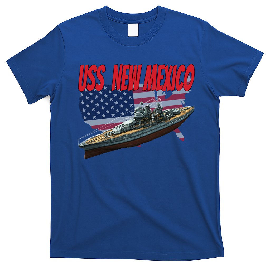 Uss New Mexico Bbgift40 Ww2 War Veteran Battleship Dad Son Boy Gift T-Shirt