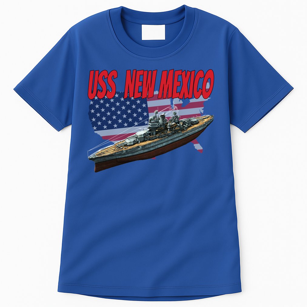 Uss New Mexico Bbgift40 Ww2 War Veteran Battleship Dad Son Boy Gift Tall T-Shirt