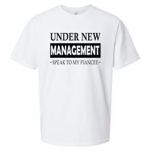 Under New Management For Fiance Engagement For Him Male Sueded Cloud Jersey T-Shirt