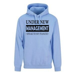 Under New Management For Fiance Engagement For Him Male Unisex Surf Hoodie