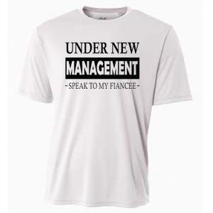 Under New Management For Fiance Engagement For Him Male Cooling Performance Crew T-Shirt