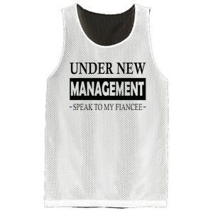 Under New Management For Fiance Engagement For Him Male Mesh Reversible Basketball Jersey Tank