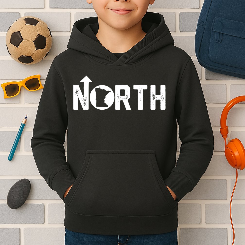 Up North Minnesota 10000 Lakes Kids Hoodie