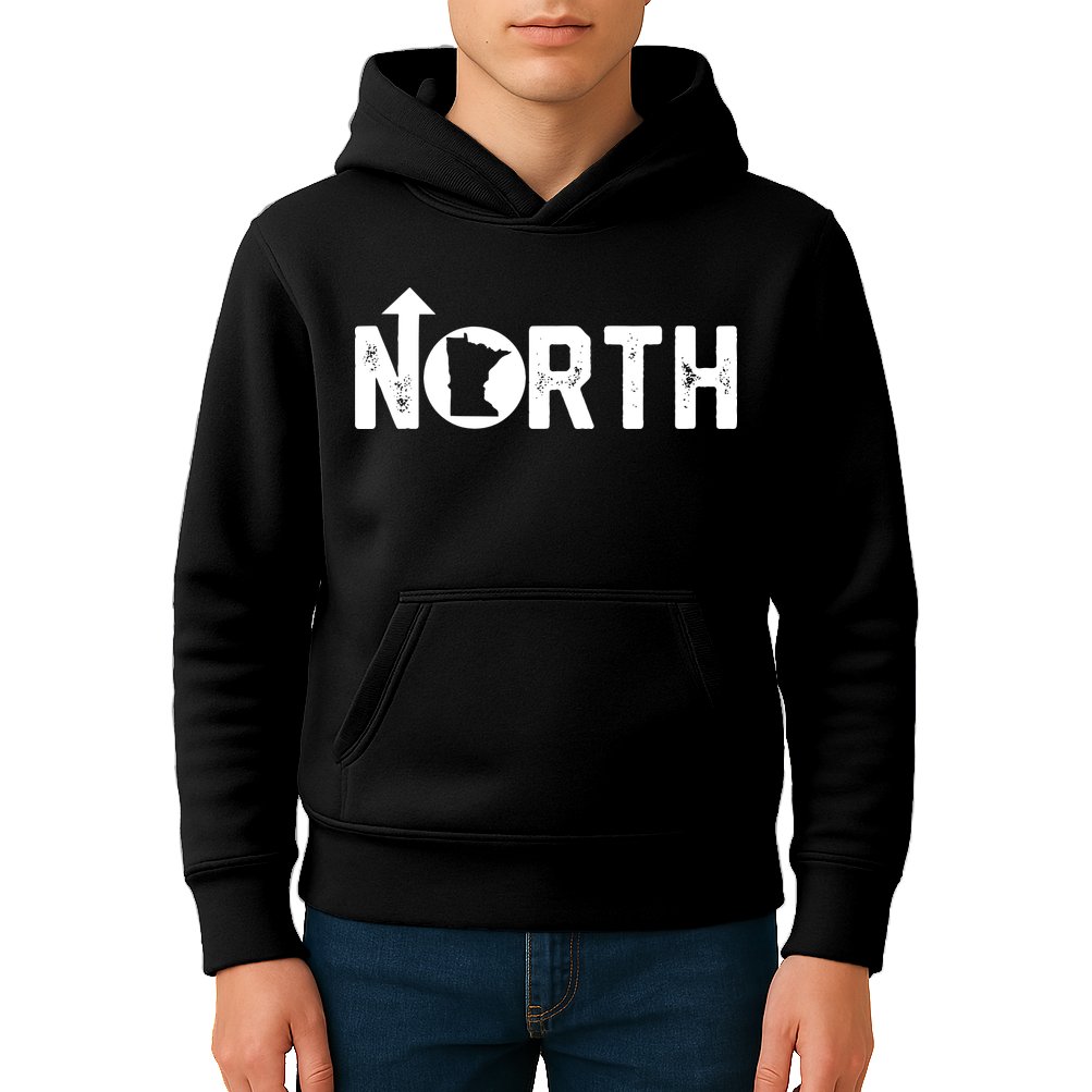 Up North Minnesota 10000 Lakes Kids Hoodie