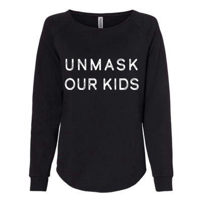 Unmask Our Kids Womens California Wash Sweatshirt