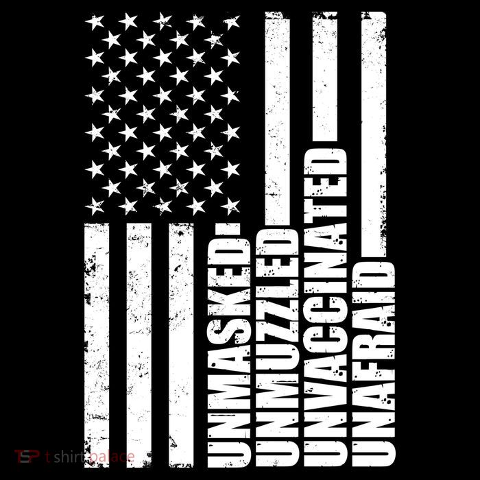 Unmasked Unmuzzled Unvaccinated Unafraid US Flag Youth Performance Sprint T-Shirt