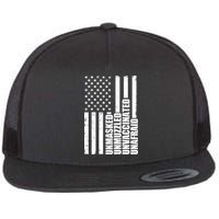 Unmasked Unmuzzled Unvaccinated Unafraid US Flag Flatbill Hat