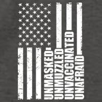 Unmasked Unmuzzled Unvaccinated Unafraid US Flag Vector Backpack