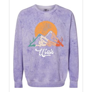 Utah Nature National Park Sunset Mountains Utah Colorblast Crewneck Sweatshirt