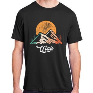 Utah Nature National Park Sunset Mountains Utah Adult ChromaSoft Performance T-Shirt