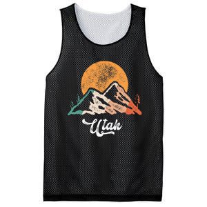 Utah Nature National Park Sunset Mountains Utah Mesh Reversible Basketball Jersey Tank