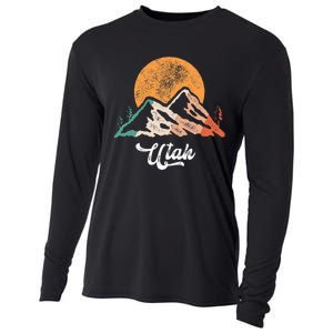 Utah Nature National Park Sunset Mountains Utah Cooling Performance Long Sleeve Crew