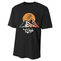 Utah Nature National Park Sunset Mountains Utah Performance Sprint T-Shirt