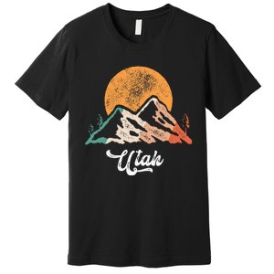 Utah Nature National Park Sunset Mountains Utah Premium T-Shirt