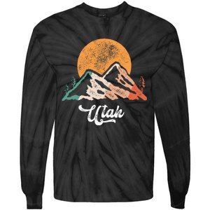 Utah Nature National Park Sunset Mountains Utah Tie-Dye Long Sleeve Shirt