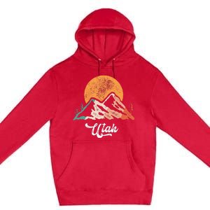 Utah Nature National Park Sunset Mountains Utah Premium Pullover Hoodie