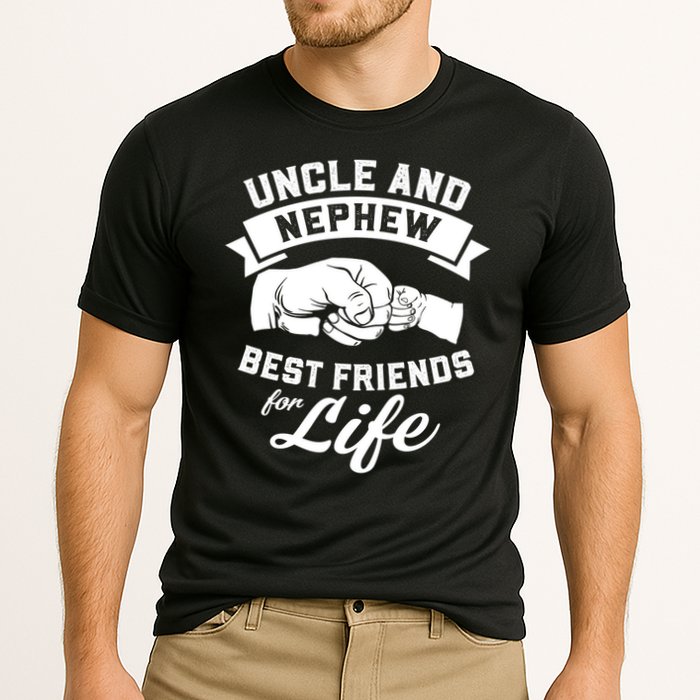 Uncle N Nephew Best Friends For Life Positive Quote Cooling Performance Crew T-Shirt