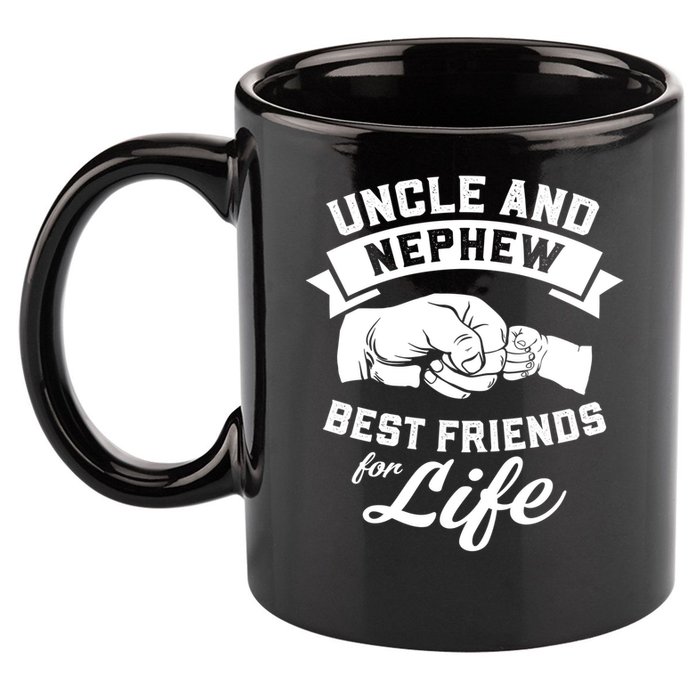 Uncle N Nephew Best Friends For Life Positive Quote 11oz C Handle Ceramic Mug