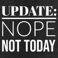 Update: Nope Not Today Gift Adult Drive Performance Visor