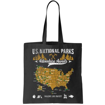 US National Parks Adventure Awaits Hiking & Camping Lover Bag