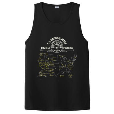 U.S. National Park Camping All 63 US National Parks Map PosiCharge Competitor Tank