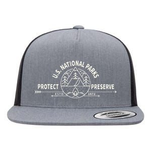 U.S. National Park Preserve & Protect The US National Parks Flat Bill Trucker Hat