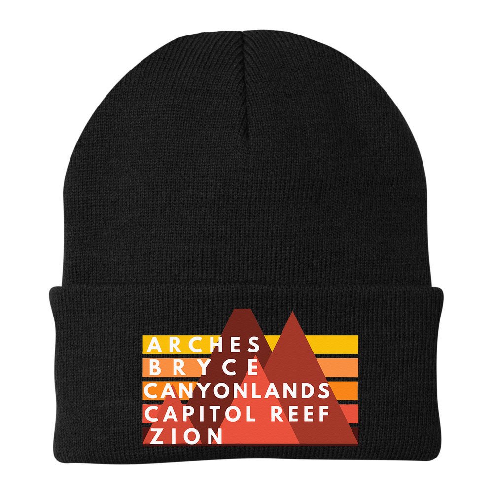 Utah National Parks Utah's Mighty Five Souvenir NPS Moab Beanie