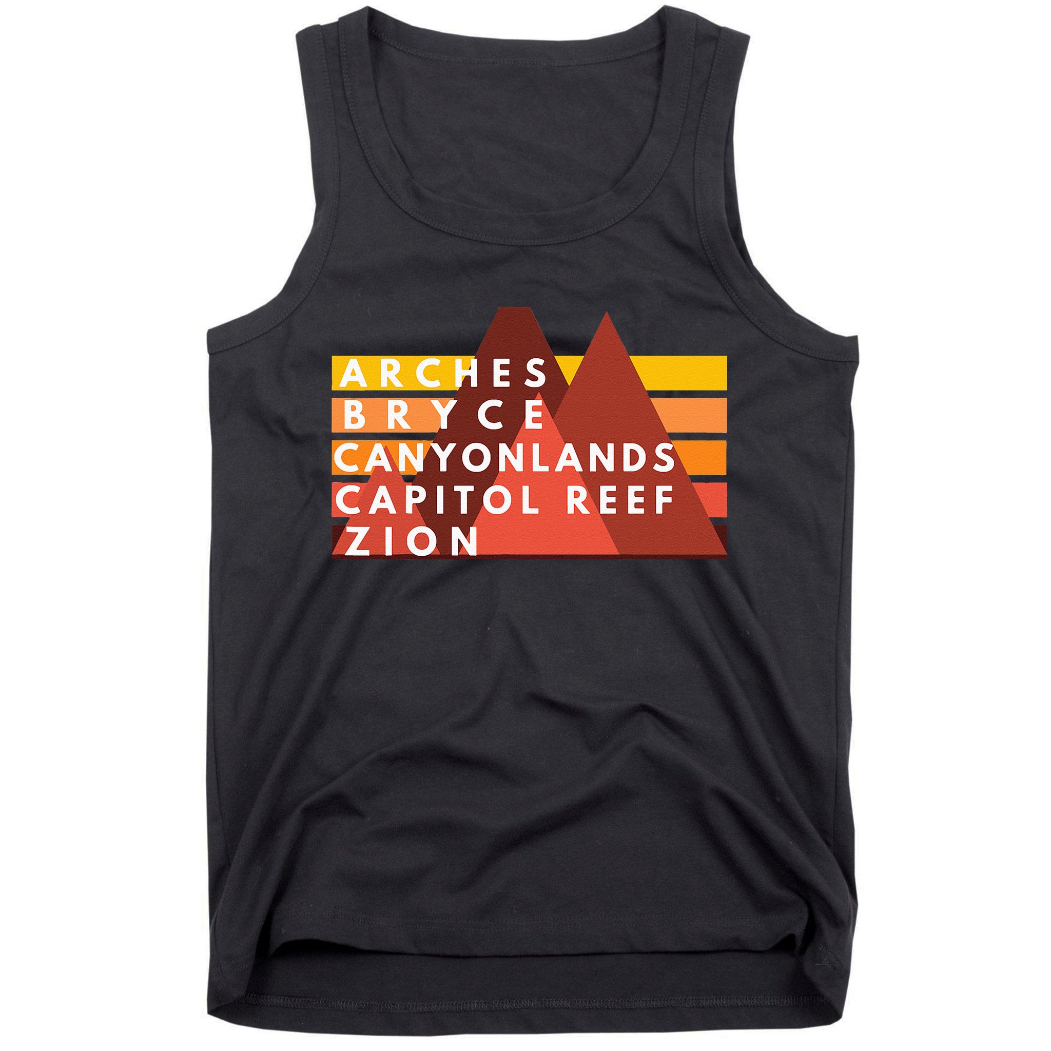 Utah National Parks Utah's Mighty Five Souvenir NPS Moab Tank Top
