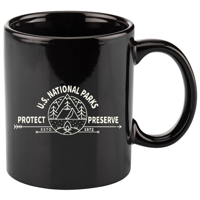 U.S. National Park Preserve & Protect The Us National Parks 11oz C Handle Ceramic Mug