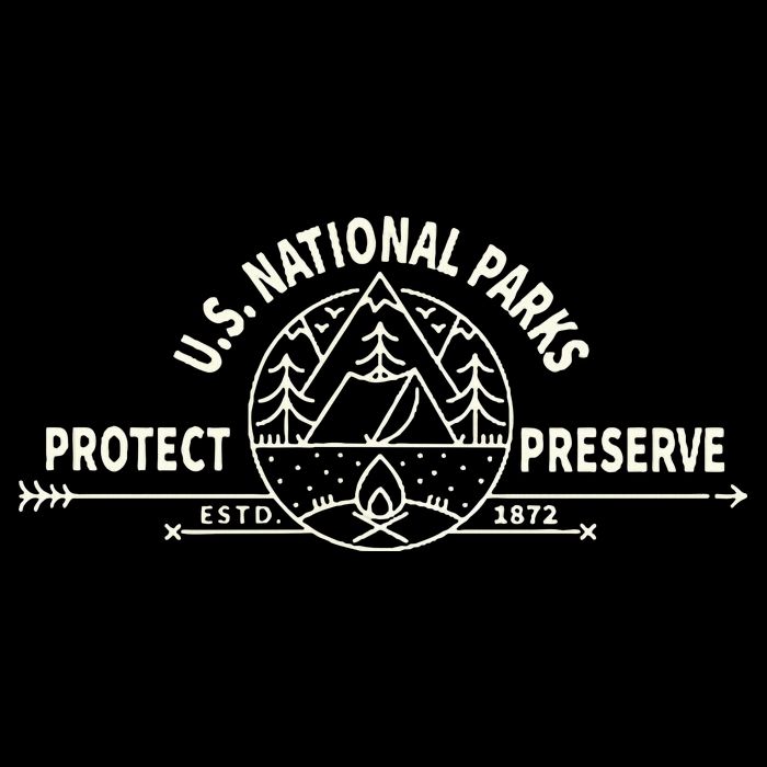 U.S. National Park Preserve & Protect The Us National Parks Flat Bill Trucker Hat