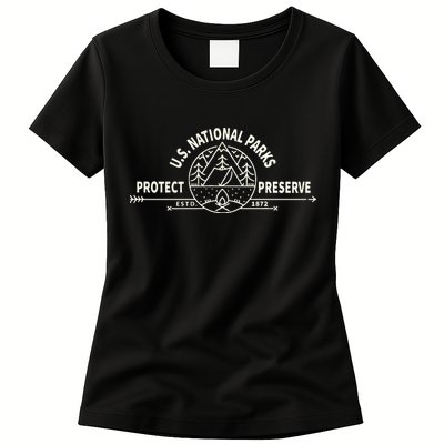 U.S. National Park Preserve & Protect The Us National Parks Womens T-Shirt