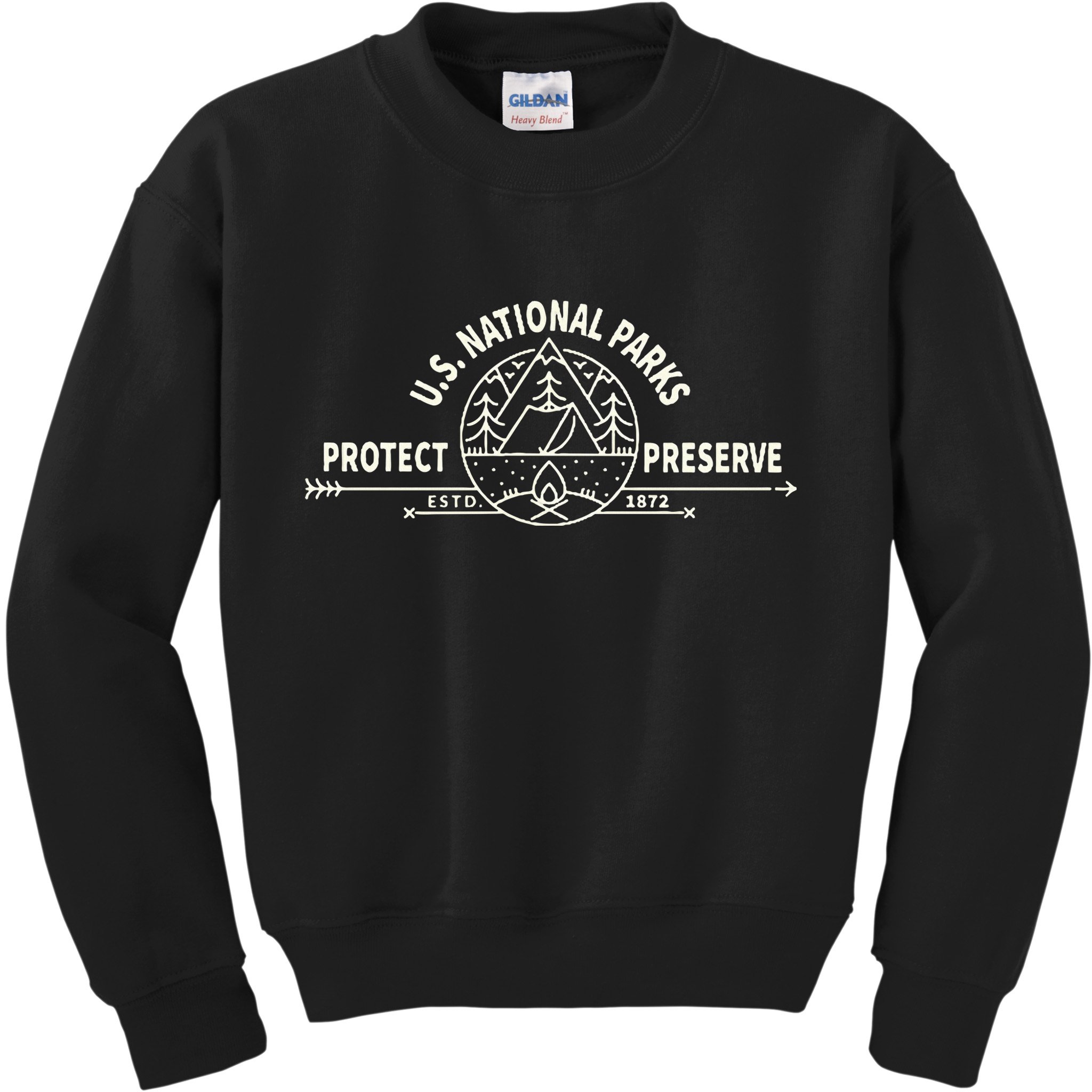 U.S. National Park Preserve & Protect The Us National Parks Kids Sweatshirt