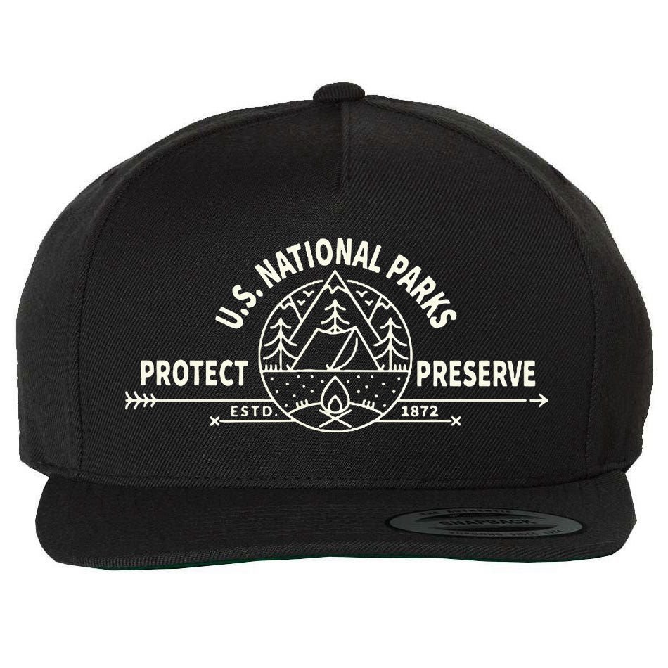 U.S. National Park Preserve & Protect The Us National Parks Wool Snapback Cap