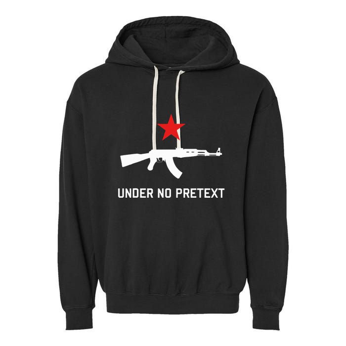 Under No Pretext Karl Marx Marxism Garment-Dyed Fleece Hoodie