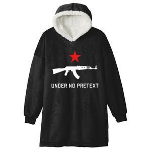 Under No Pretext Karl Marx Marxism Hooded Wearable Blanket